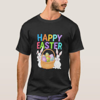 Happy Easter 2025  Eggs Bunny Cute Rabbit