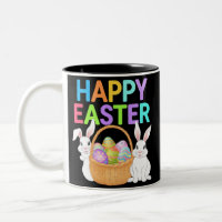 Happy Easter 2025  Eggs Bunny Cute Rabbit