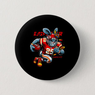 Happy Easter 2025 Kansas City Bunny Funny Shirt 2 Inch Round Button