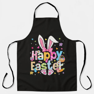 Happy Easter 2026 Cute Bunny Rabbit Apron