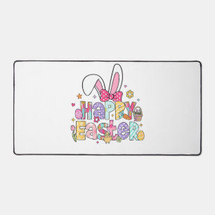 Happy Easter 2026 Cute Bunny Rabbit Easter Day Wom Desk Mat