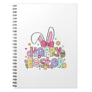 Happy Easter 2026 Cute Bunny Rabbit Easter Day Wom Notebook