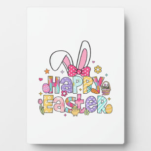 Happy Easter 2026 Cute Bunny Rabbit Easter Day Wom Plaque