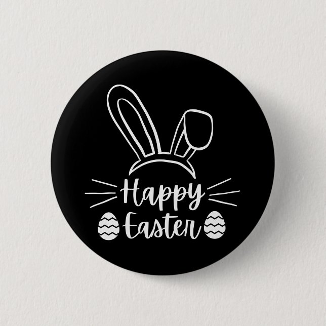 Happy Easter 2 Inch Round Button (Front)