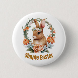 happy easter 2 inch round button