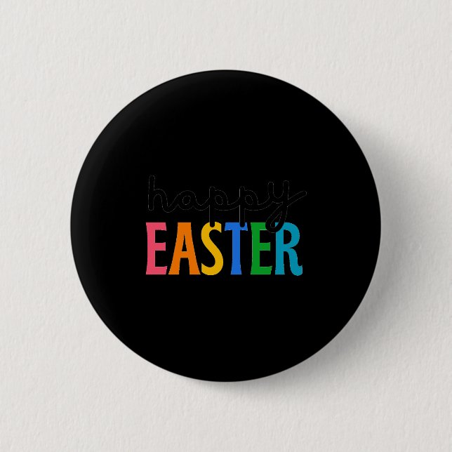 Happy easter  2 inch round button (Front)