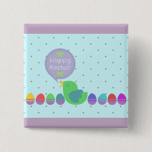 Happy Easter! 2 Inch Square Button