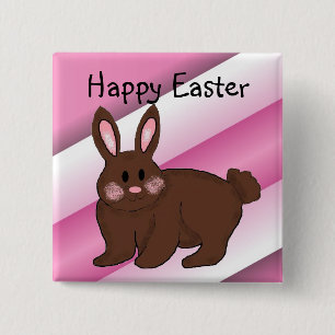 Happy Easter 2 Inch Square Button