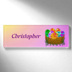 Happy Easter #2 Name Tag