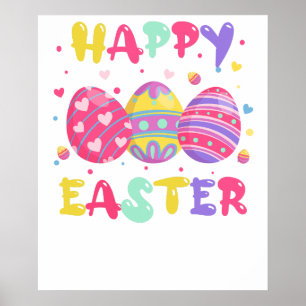 happy easter (3), retro, vintage poster