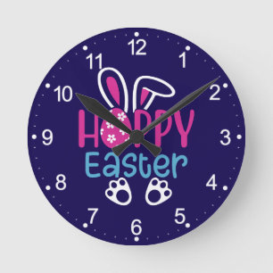 Happy Easter-54411 Round Clock
