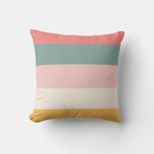Happy Easter 5-Stripe Throw Pillow