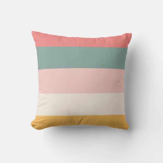 Happy Easter | 5-Stripe Throw Pillow (Front)