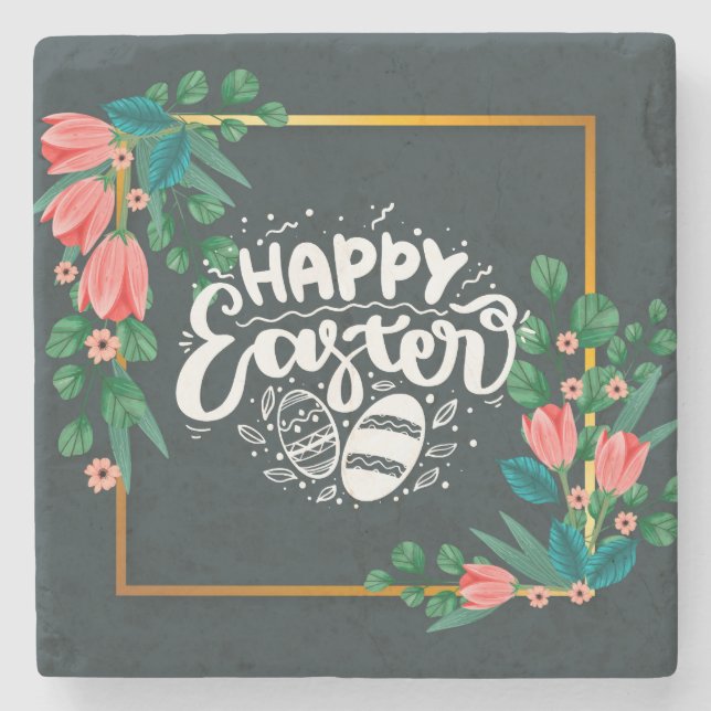 Happy Easter-84028 Stone Coaster (Front)