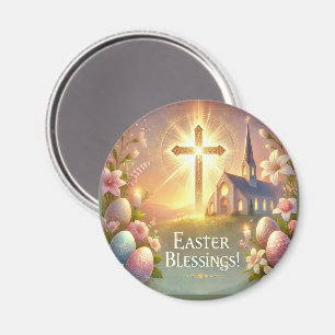 "Happy Easter: A Day of Love & Laughter" Magnet