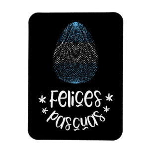 Happy Easter and Easter egg with Argentinian flag Magnet