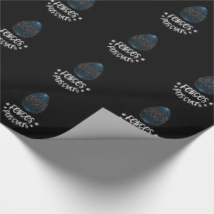 Happy Easter and Easter egg with Argentinian flag Wrapping Paper
