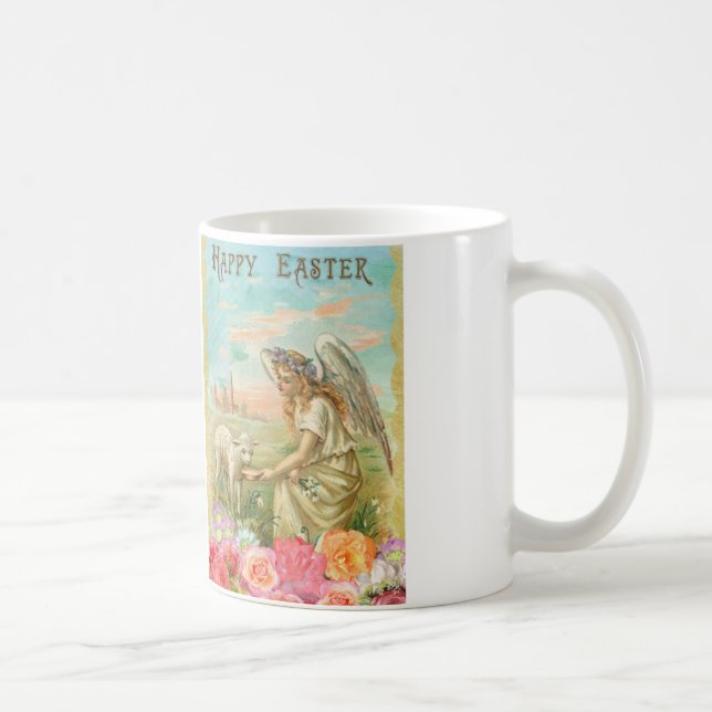 happy easter angel coffee mug (Right)