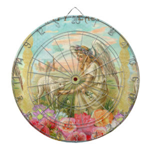 happy easter angel dartboard
