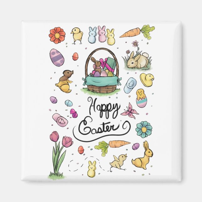 Happy Easter Art Magnet (Front)