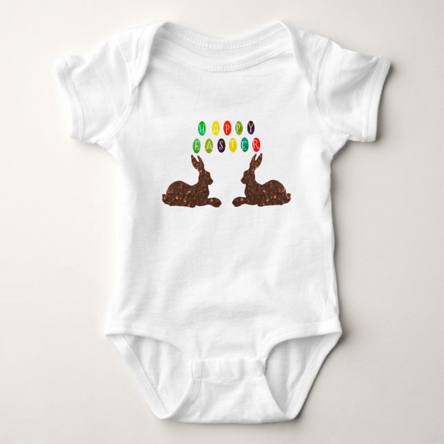 Happy Easter Baby Bodysuit (Front)