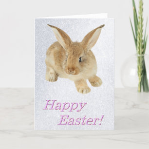 HAPPY EASTER BABY BUNNY GREETING CARD