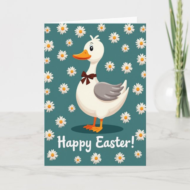 Happy Easter Bird Springtime Card (Front)