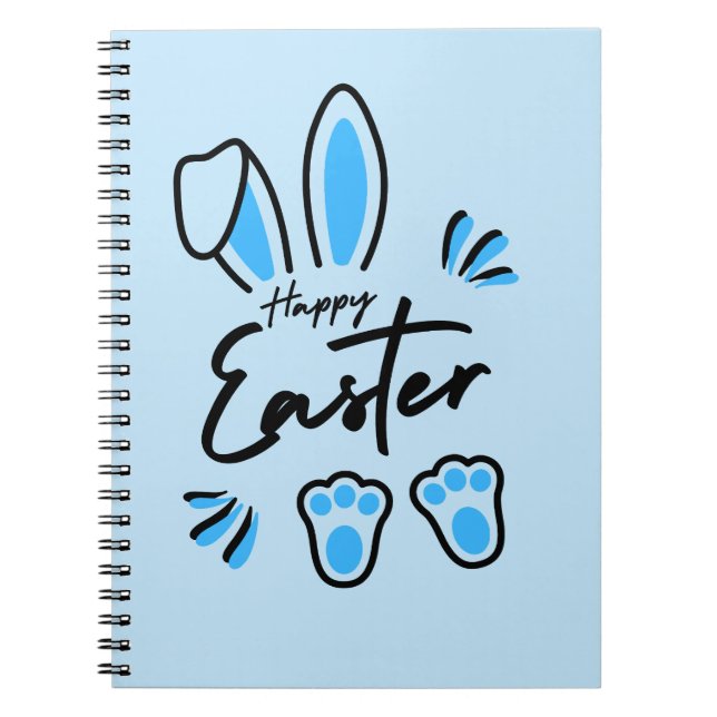 Happy Easter blue Notebook (Front)