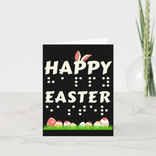 Happy Easter Braille Blind Visually Impaired Easte Card