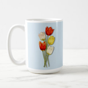 Happy Easter, Bright Tulips Coffee Mug