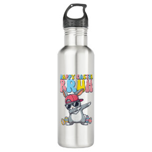 Happy Easter Bruh Bunny Dab Rabbit Dance Boys Kids 710 Ml Water Bottle