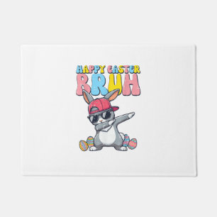 Happy Easter Bruh Bunny Dab Rabbit Dance Boys Kids Doormat