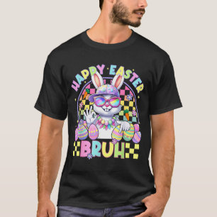 Happy Easter Bruh Funny Six Seven Meme Bunny Boy G T-Shirt