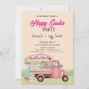 Happy Easter Brunch and Egg Hunt Invitation