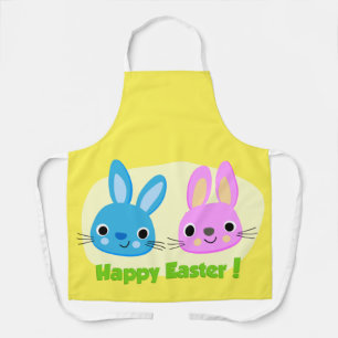 "HAPPY EASTER" BUNNIES APRON