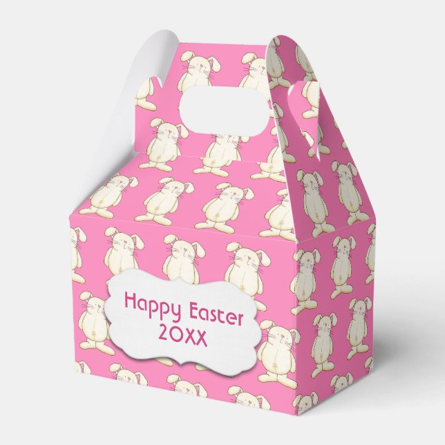 Happy Easter Bunnies Favor Box (Front Side)