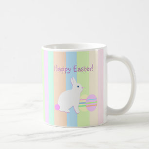 Happy Easter Bunny and Eggs Coffee Mug