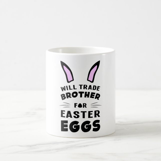 Happy Easter Bunny Animal Egg Cool Funny Gift Idea Coffee Mug (Center)