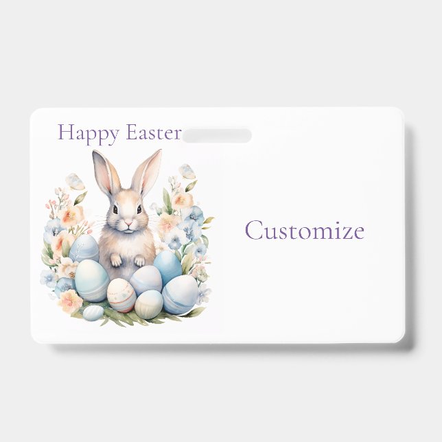 Happy Easter Bunny Basket Thunder_Cove Badge (Front)