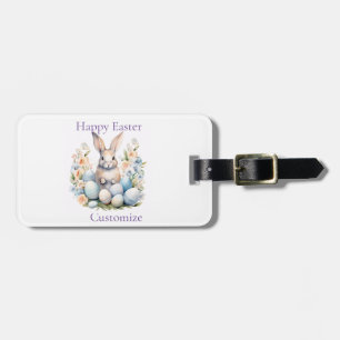 Happy Easter Bunny Basket Thunder_Cove Luggage Tag