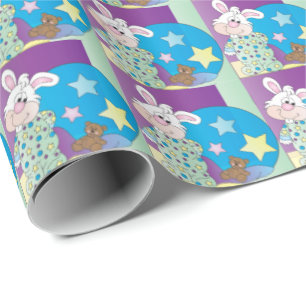 Happy Easter Bunny - Blue Wrapping Paper