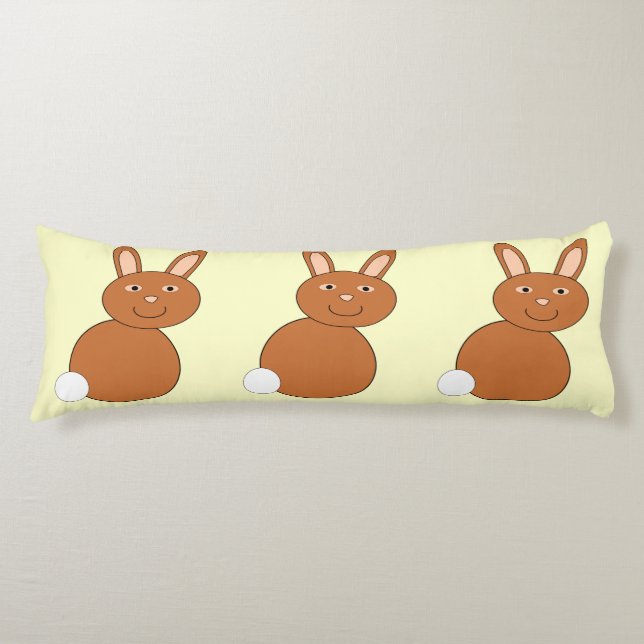 Happy Easter Bunny Body Pillow (Front)