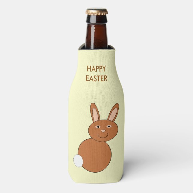 Happy Easter Bunny Bottle Cooler (Bottle Front)