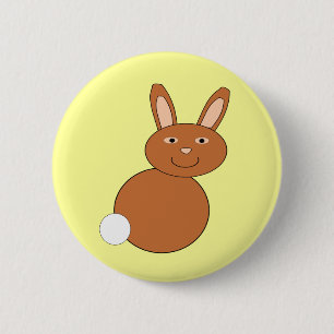 Happy Easter Bunny Button