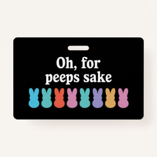 Happy Easter Bunny Christian Religious Carnival  Badge