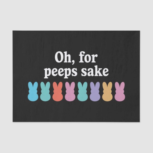 Happy Easter Bunny Christian Religious Carnival  Tissue Paper (Front)