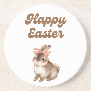 Happy Easter Bunny Coaster