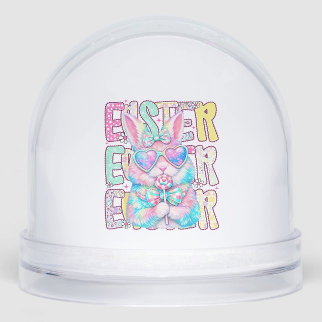 Happy Easter Bunny Coquette Bow Preppy Easter Day  (Avant)