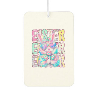 Happy Easter Bunny Coquette Bow Preppy Easter Day  Air Freshener