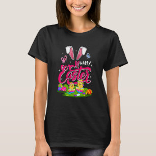 Happy Easter Bunny Costume Chicks In Chocolate Egg T-Shirt